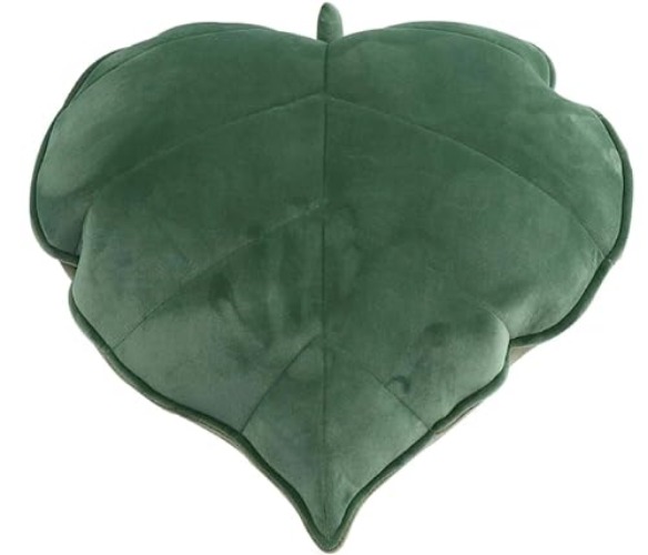 Cyprinus Carpio 3D Leaf Shape Household Pillow Cushion Sofa Lumbar Pillow Household Throw Pillow Decoration 20 * 20 Inch (Green) - Green)