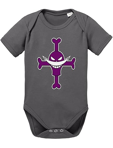 Ace Ruffy One Monkey Anime Piece Zoro Whitebeard Flag Tute e Tutine, Bimbo Baby - 56 - Gray