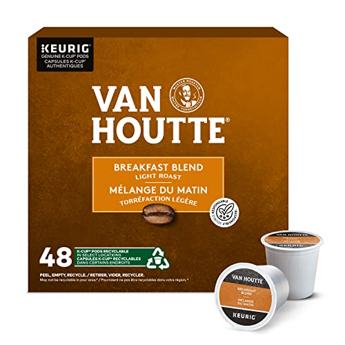 (48 cups) of Van Houtte Breakfast Blend K-Cup Coffee Pods, 48 Count For Keurig Coffee Makers - Breakfast Blend - 1 Count (Pack of 48)