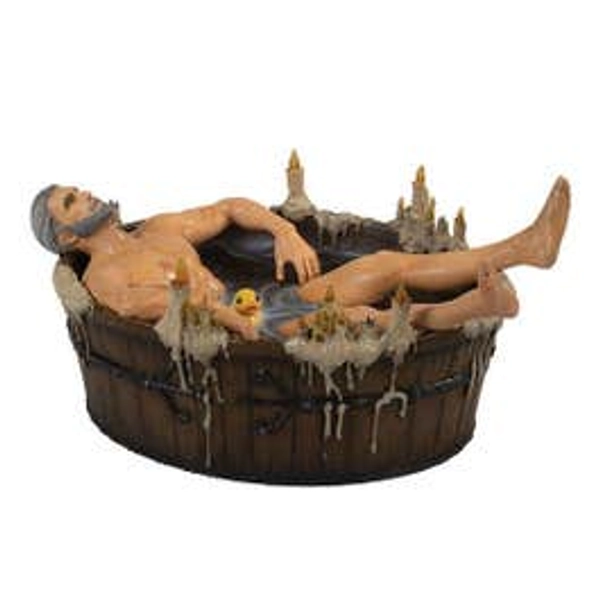 Witcher III Wild Hunt Geralt in Bath Statuette
