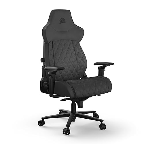 Corsair TC500 LUXE Gaming Chair – Premium Breathable Fabric – Wide Seat – Five-Way Adjustable Armrests – Adjustable Built-in Lumbar Support – 90-160 Degree Recline – Shadow - Shadow