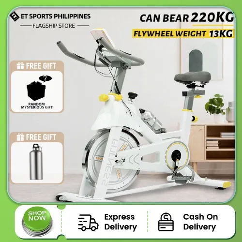 White Stationary Bike for home exercise