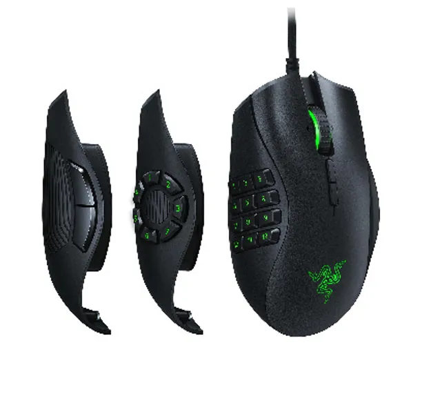 Razer Naga Trinity: True 16,000 5G Optical Sensor - 3 Interchangeable Side Plates - Chroma Enable - Gaming Mouse