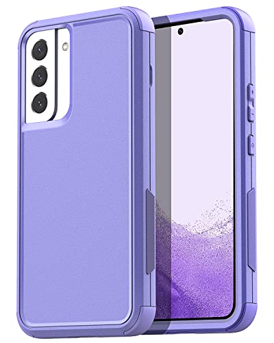 AICase for Galaxy S22 Case,Heavy Duty Rugged Pocket-Friendly Phone Case,Durable Military Grade Protection Shockproof/Drop Proof/Dust-Proof Protective Cover for Samsung Galaxy S22 6.1“ (Light Purple) - Light purple Case