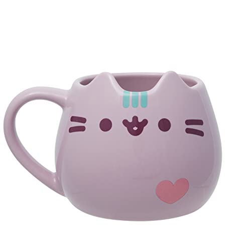 Enesco Pusheen Sculpted Pastel Mug 16 oz (Purple)
