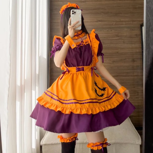 Pumpkin Queen Maid Cosplay Dress - XXXL