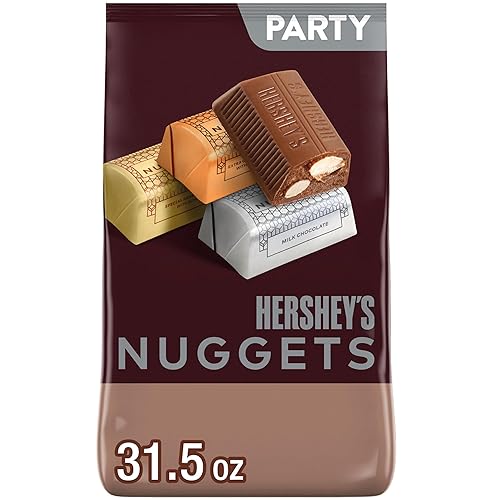 HERSHEY'S NUGGETS Assorted Chocolate Candy Party Pack, 31.5 oz