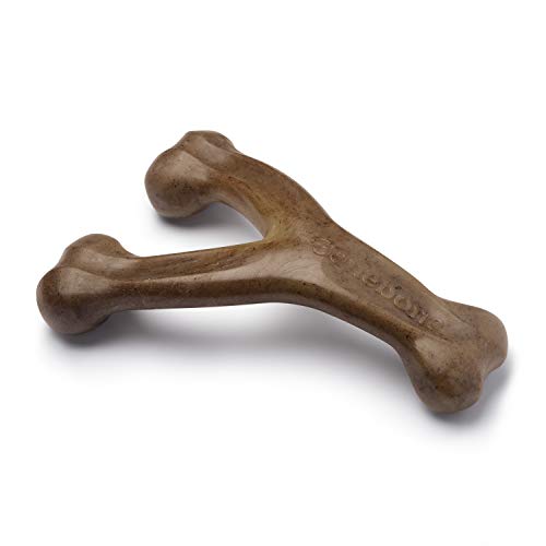 Benebone Wishbone Durable Dog Chew Toy for Aggressive Chewers, Made in USA, Giant, Real Bacon Flavor - REAL Bacon - Giant