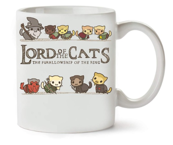 BakoIsland Lord Of The Cats The Furrlowship Of The Ring Classic Tea Coffee Mug