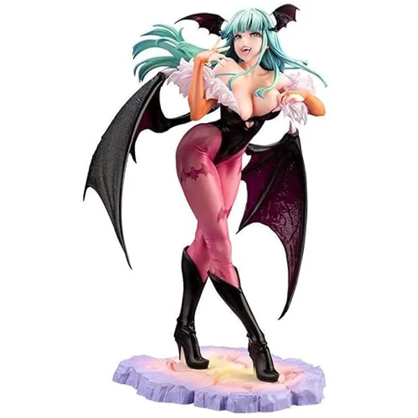 Vampire Morrigan Aensland Action Figure Statue, 26cm/10.2inch PVC Character Anime Collection Figurine Doll Anime Gifts