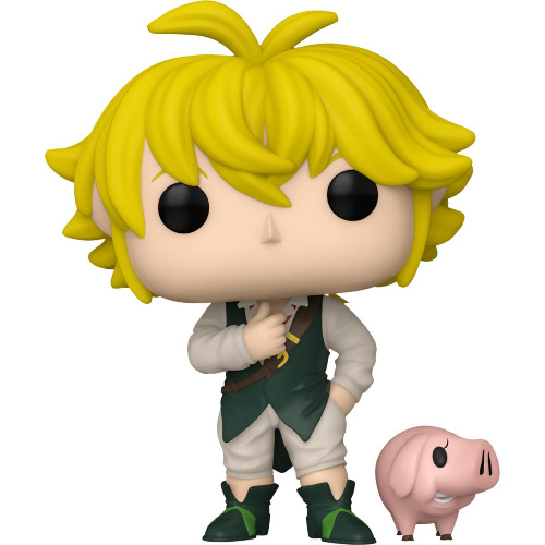 Seven Deadly Sins Meliodas Funko Pop! Vinyl Figure and Hawk Funko Pop! Animation Buddy #1497