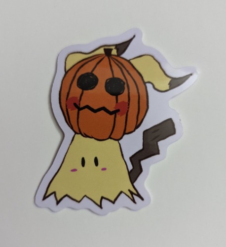 2" Mimikyu Pumpkin Sticker