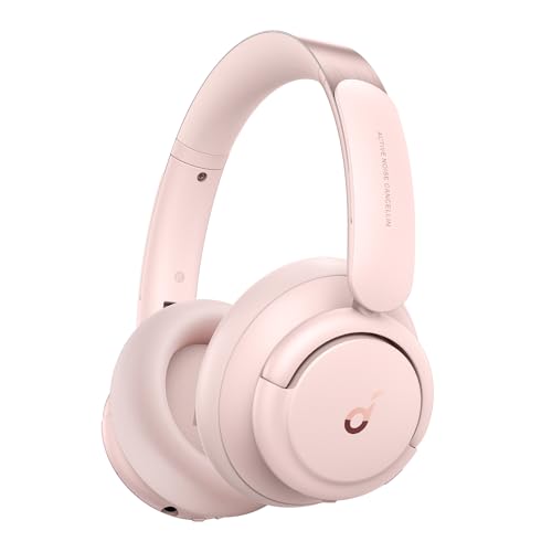 Soundcore by Anker Life Q30 Hybrid Active Noise Cancelling Bluetooth Headphones with Multiple Modes, Hi-Res Sound, Custom EQ via App, 40H Playtime, Comfortable Fit, Multipoint Connection - Pink