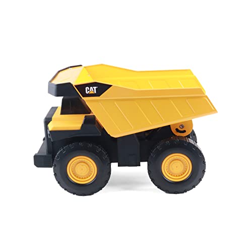 CAT Construction Toys, 16" Steel Toy Dump Truck - Ages 3+, Durable Steel & Plastic Construction, Working Dump Bin, EduCATional Toy For Kids. - Cat Steel Dump Truck