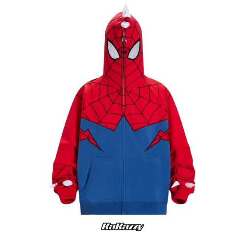 Kakazzy Full Zip Hoodie Red（Eyes Can See） | Red / L