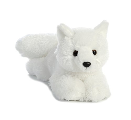 Aurora® Adorable Flopsie™ Arctic Fox Stuffed Animal - Playful Ease - Timeless Companions - White 12 Inches - 12 inches - Arctic Fox