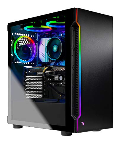 SkyTech Shadow 3.0 Gaming Computer PC Desktop - Ryzen 7 3700X 8-Core 3.6 GHz, RTX 3060 12GB, 1TB SSD, 16GB DDR4 3200, RGB Fans, AC WiFi, 600W Gold PSU, Windows 11 Home 64-bit, Black - 3700X | 3060