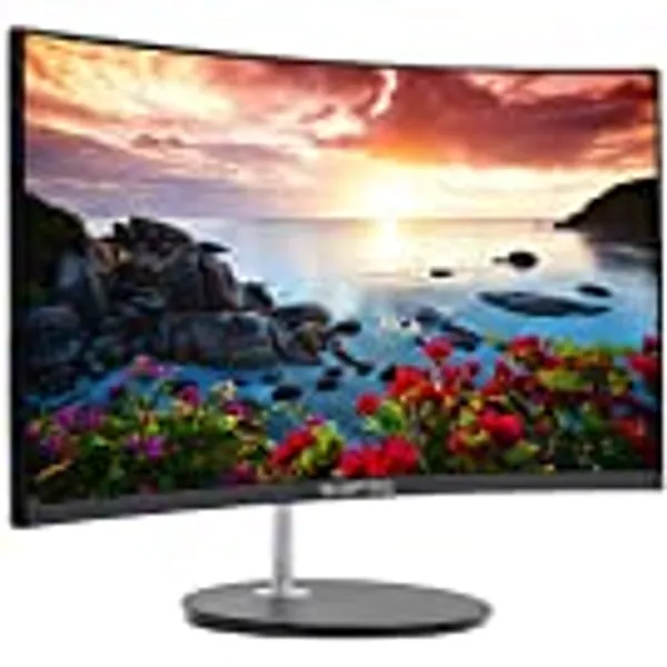 Sceptre Curved 27" Gaming Monitor 75Hz HDMI x2 VGA 98% sRGB Build-in Speakers, Edge-Less Machine Black (RN Series)