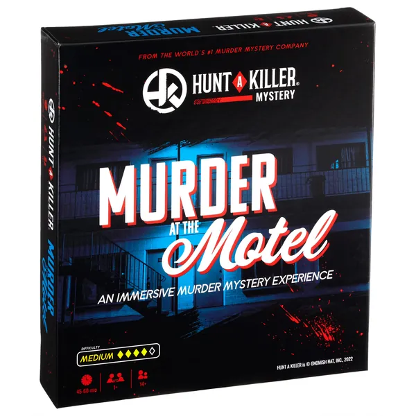 Hunt A Killer Murder at The Motel, Immersive Murder Mystery Game -Take on The Unsolved Case as an Independent Challenge, for Date Night or with Family & Friends as Detectives for Game Night, Age 14+ - 