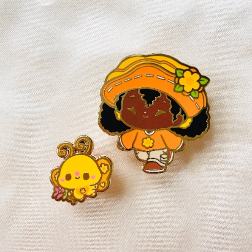 Orange Blossom Pins | set (2) standard