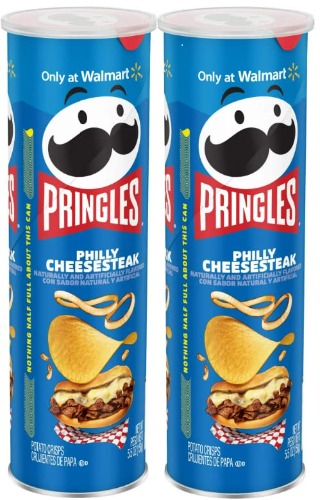 Pringles 2 pack Philly Cheesesteak Flavored 