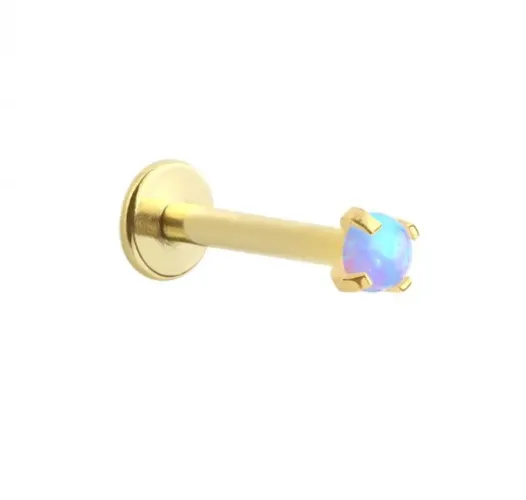 Sky Blue Opal Nose Piercing