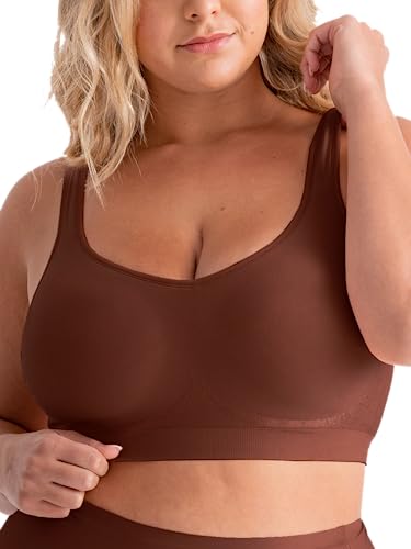 SHAPERMINT Compression Wirefree High Support Bra for Women Small to Plus Size