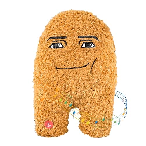 hotekous Gegagedigedagedago Plush,10 in Singing Cotton Eye Joe Plush Funny Chicken Nugget Pliiow Toys for Fans, Yellow - Small