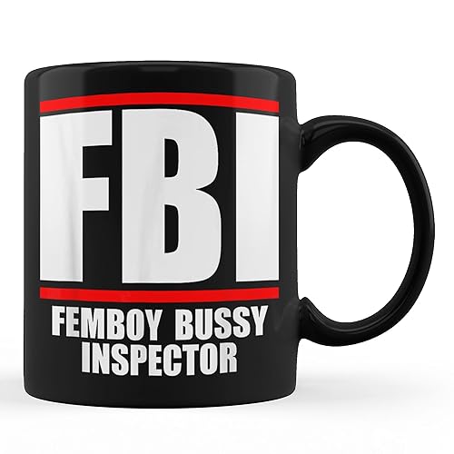TUANDANG GOOD DEAL Femboy Inspector Black Coffee Mug 11oz…