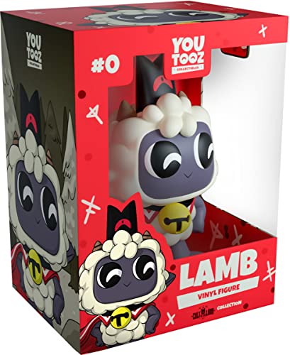 Youtooz Lamb 3.7" Vinyl Figure, Official Licensed Collectible from Cult of The Lamb Videogame, by Youtooz Cult of The Lamb Collection - Lamb