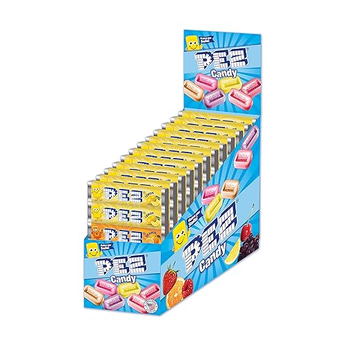 PEZ Original Fruit Candy Refills, 6-Count Roll, 0.29 Ounce (Pack of 12) - Original Fruit - 6 Count (Pack of 12)