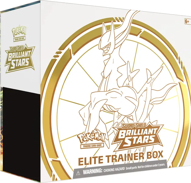 Pokémon TCG: Sword & Shield - Brilliant Stars Elite Trainer Box (8 Boosters & Premium Accessories)