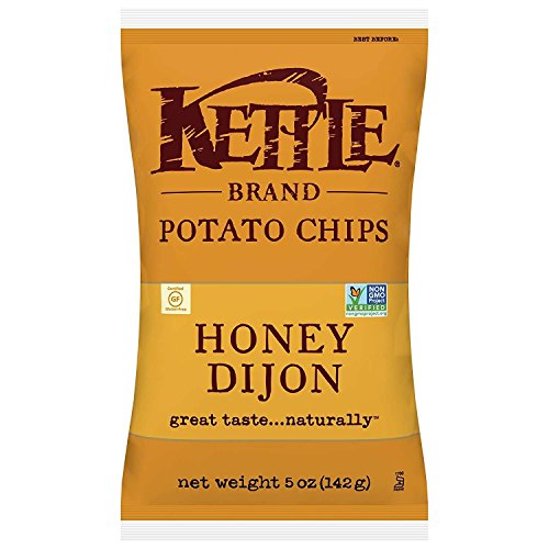 Kettle Brand Potato Chips, Honey Dijon Bags, 5 Ounce (Pack of 15) - Honey Dijon - 5 Ounce (Pack of 15)