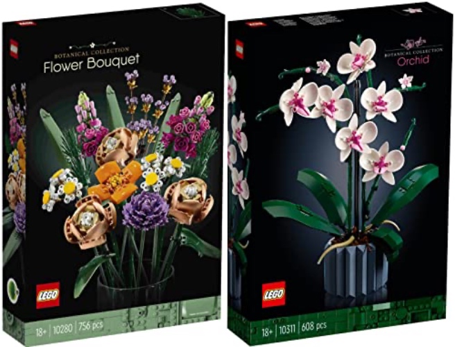 Lego 2er Set: 10311 Orchidee & 10280 Blumenstrauß