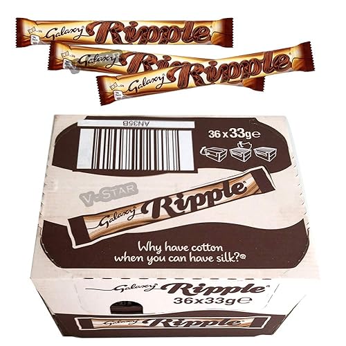 GALAXY Ripple Smooth Milk Chocolate BAR 33G X 36 Full Box