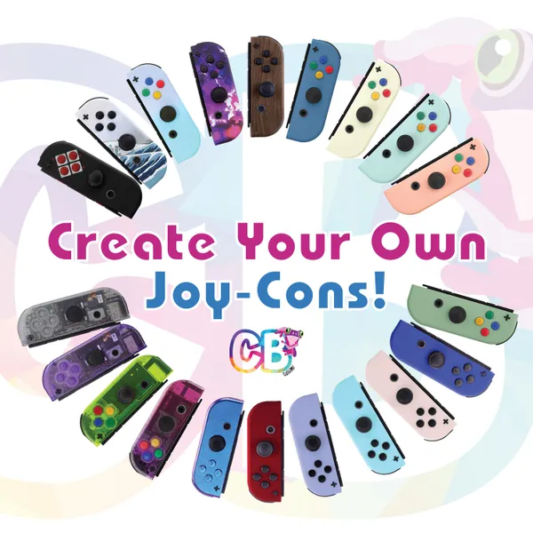 Create Your Own Custom Joy-Cons, Design Your Own Controllers, Build Custom Nintendo Switch Joy Con, Custom OLED Joycons, CB Customs - CYO