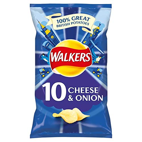 WALKERS CHEESE AND ONION CRISPS PACK OF 14 BAGS
