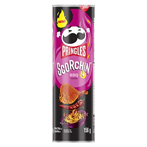 Pringles Scorchin' BBQ Flavour Potato Chips 156 g - Barbecue - 156 g (Pack of 1)