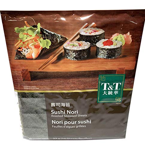 Sushi NORI Roasted Seaweed Sheets - 2 Packages, 10 Sheets/Pkg. (20 Full Sheets in All!)