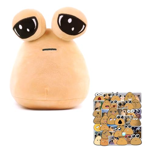 YKKDMUP 8.6In Alien sad Game Anime Plush Toy Game Anime Triste Peluche Stuffed Animal Sad Snail Plush Sad Game Anime Plush + 40 Pcs Game Anime Stickers