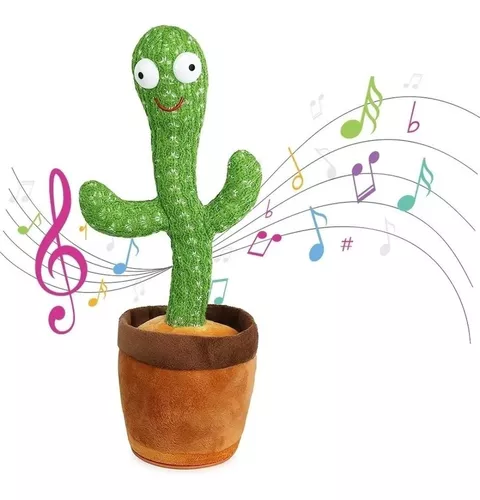 Juguete  Cactus Bailarín Con Música Canta Baila Y Repite Voz - $ 8.691