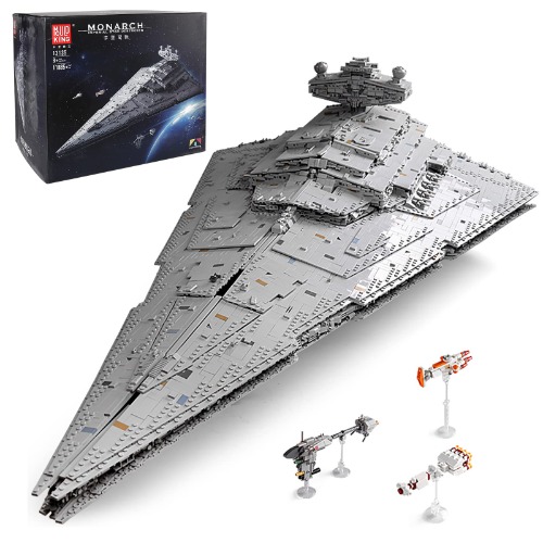 Mould King 13135 Super Star Destroyer Model, Imperial-Class I Star Destroyer Building Toy, 11885+Pcs Collectible Buildable Toy Model, Build and Play Awesome Toy Building Kit for Boys 8-12 - Imperial I-class Star Destroyer