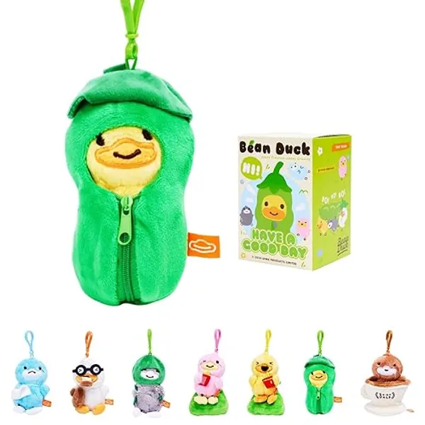 B.DUCK Blind Box Plush Bean Duck Series Toy - Cute Playful Animal Figures Pendant Keychain Perfect for Gifting, Collecting - Single Box
