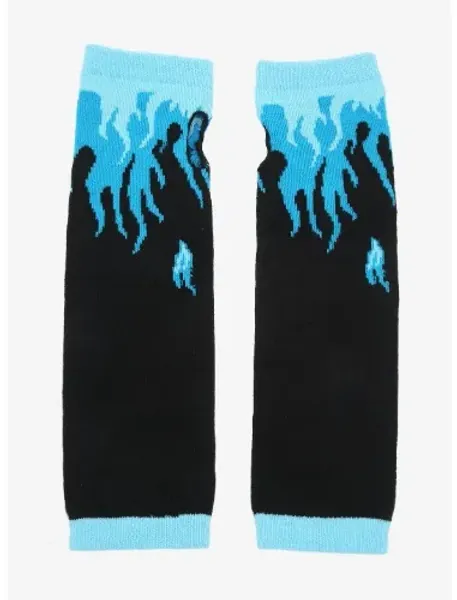 Blue Flames Arm Warmers | Hot Topic