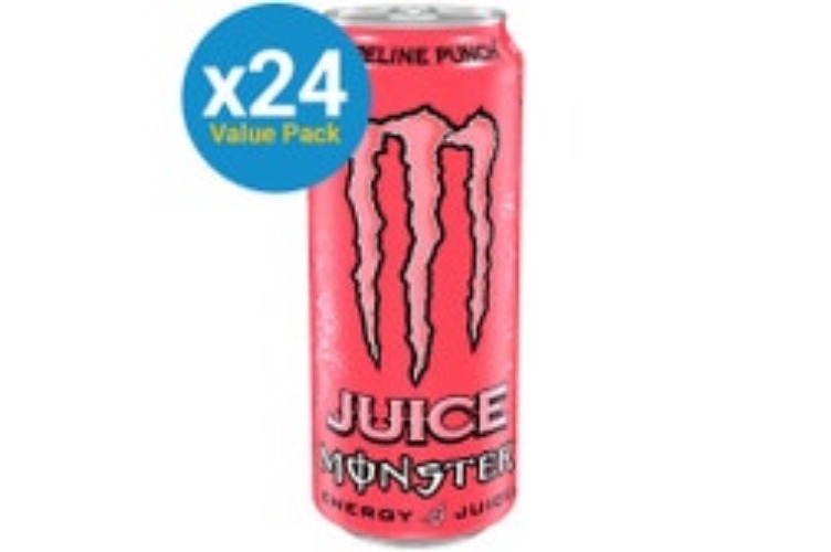 Monster Energy Juice Drink Can - Pipeline Punch - 500ml (24 Pack)