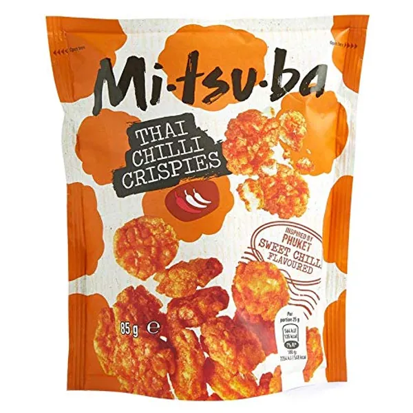 Mitsuba Snack Salato Crackers di Riso Aromatizzati al Peperoncino - 1 x 85 Grammi