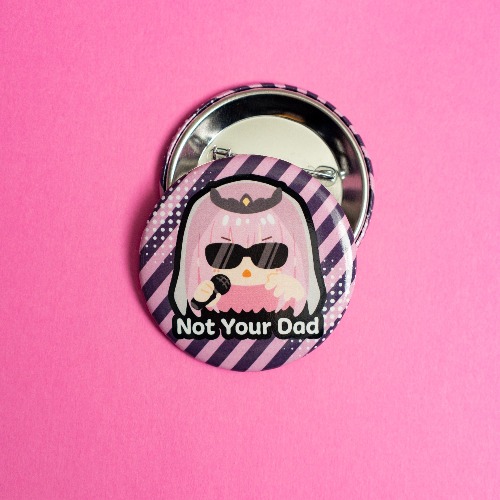 Holo Vtuber EN Myth Button Badges, Fan Merch, Gura, Amelia, Calliope, Inanis, Kiara - Calliope