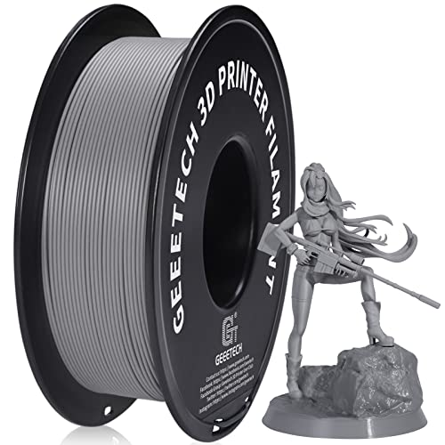 GEEETECH PLA 1,75 mm, 3D-Drucker Matte pla Filament, Schwarz und Weiß - Grau