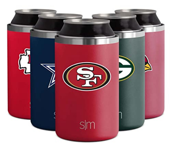 Simple Modern Officially Licensed NFL Can Coolers for Standard and Slim Cans, Beer, Soda, Seltzer and More | Ranger Collection | 12oz - San Francisco 49ers - Standard Can