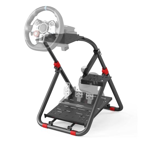DIWANGUS Racing Wheel Stand Foldable Steering Wheel Adjustable Stand for Logitech G29 G920 G923 G27 G25 for Thrustmaster T248X T248 T300RS T150 458 TX Xbox PS4 PS5